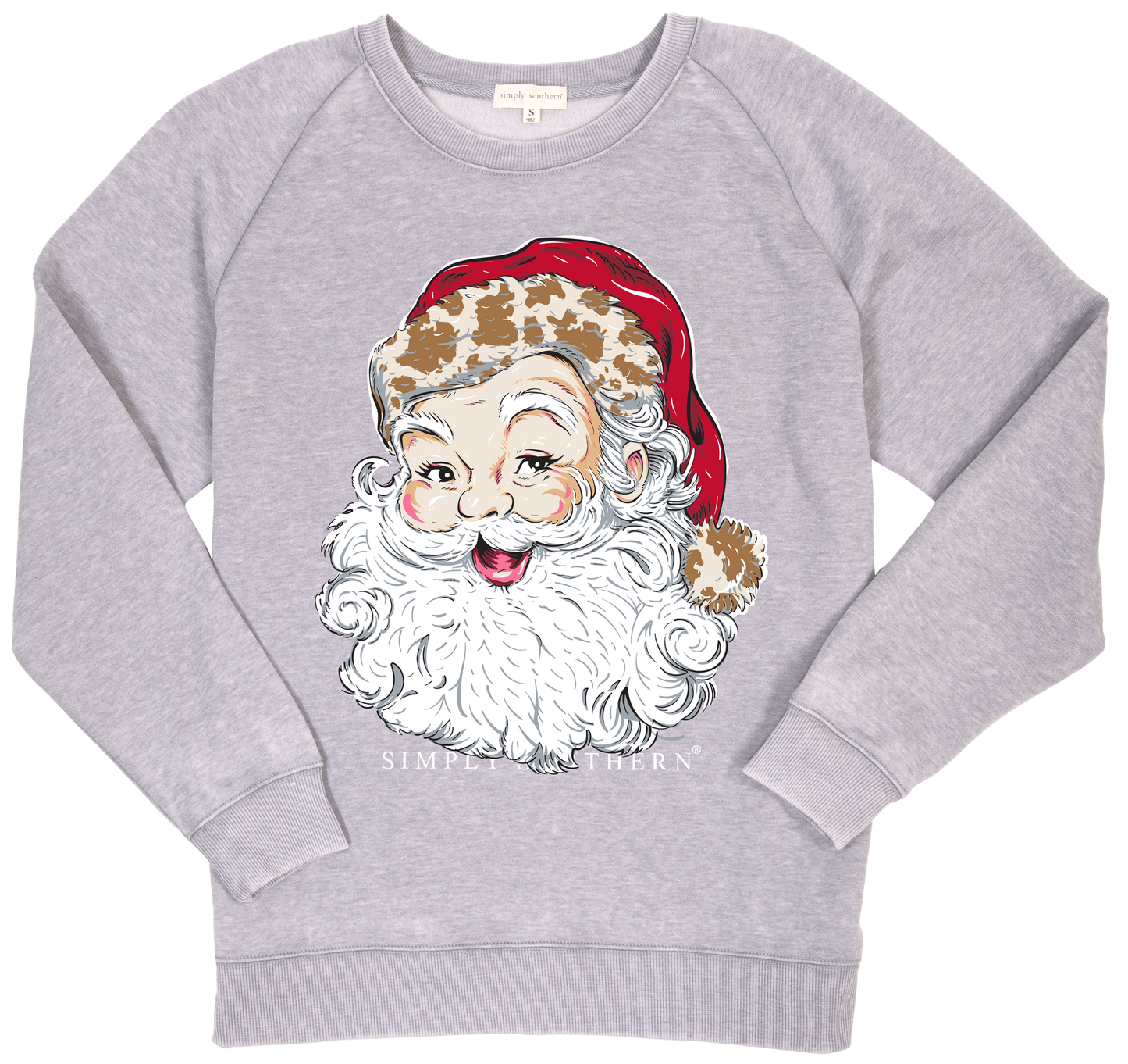 Santa Cow Hat Crew Pullover