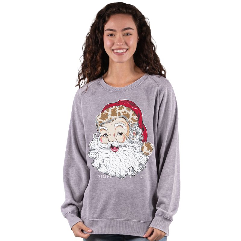 Santa Cow Hat Crew Pullover