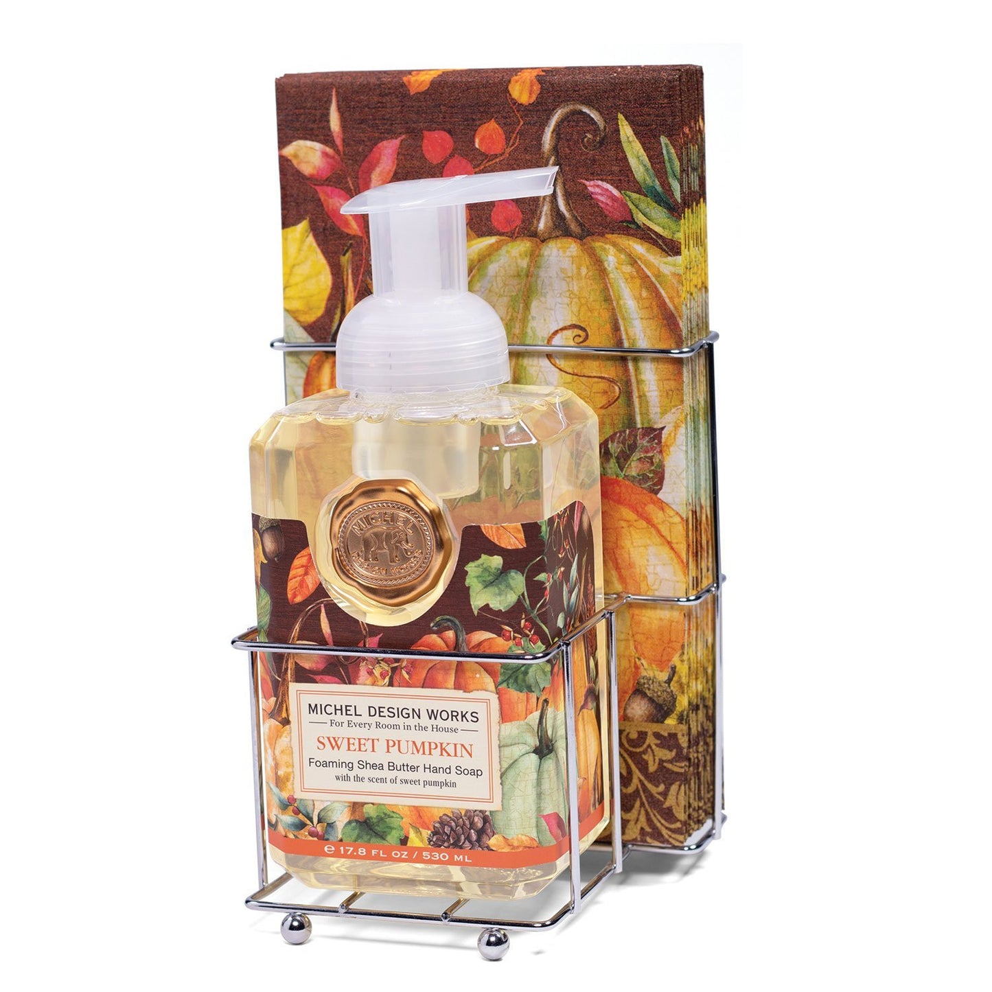 Sweet Pumpkin Foaming Hand Soap and Napkin Set