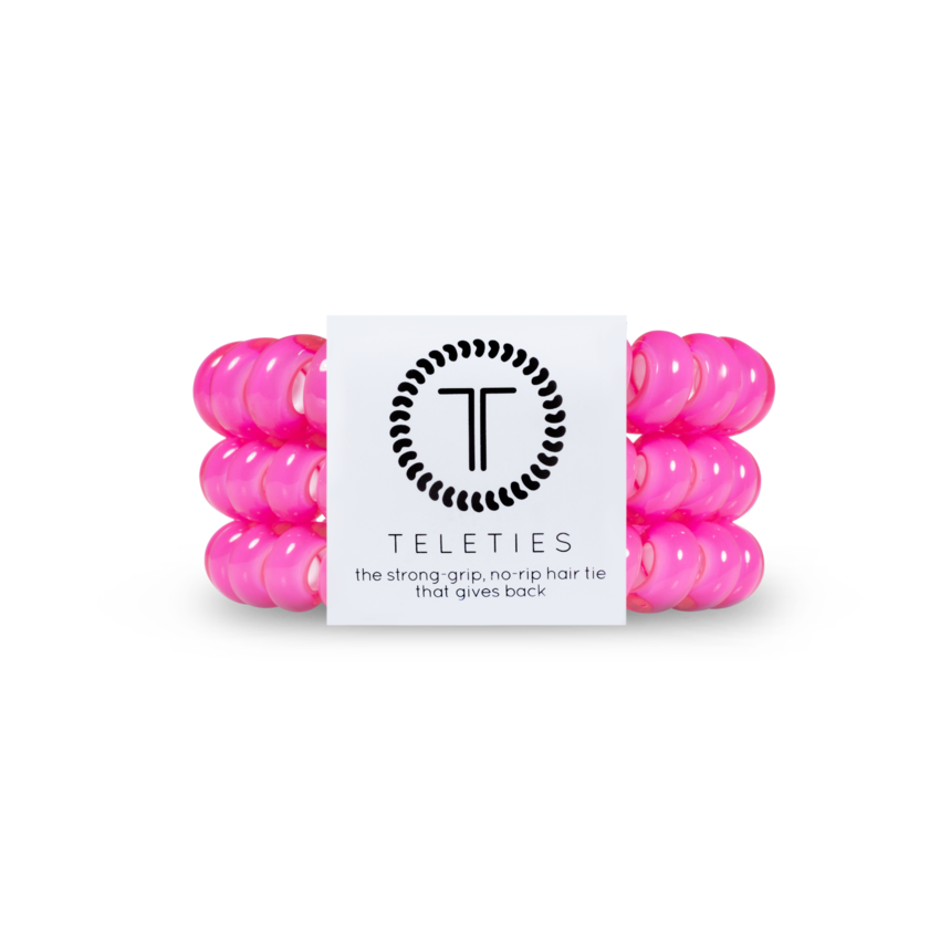 Large Hot Pink Hair Ties