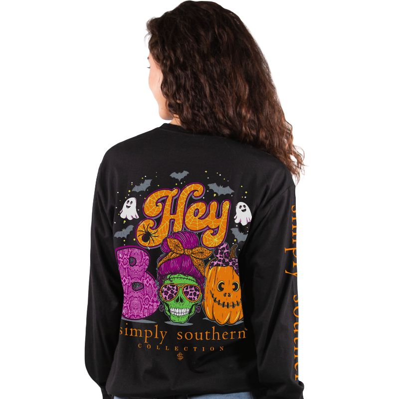"Hey Boo/Boo Crew" Long Sleeve Shirt