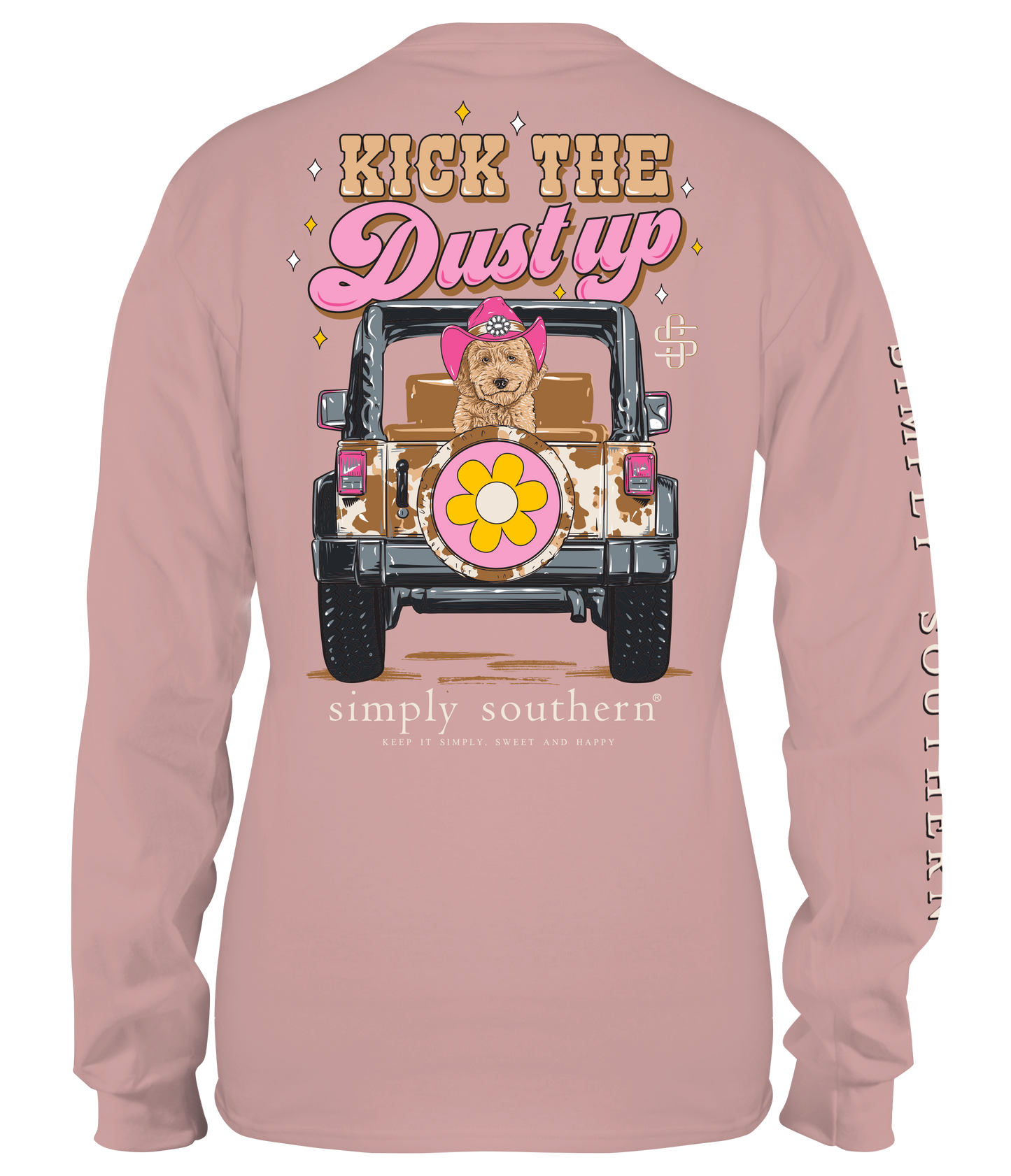 "Kick The Dust Up" Jeep Long Sleeve