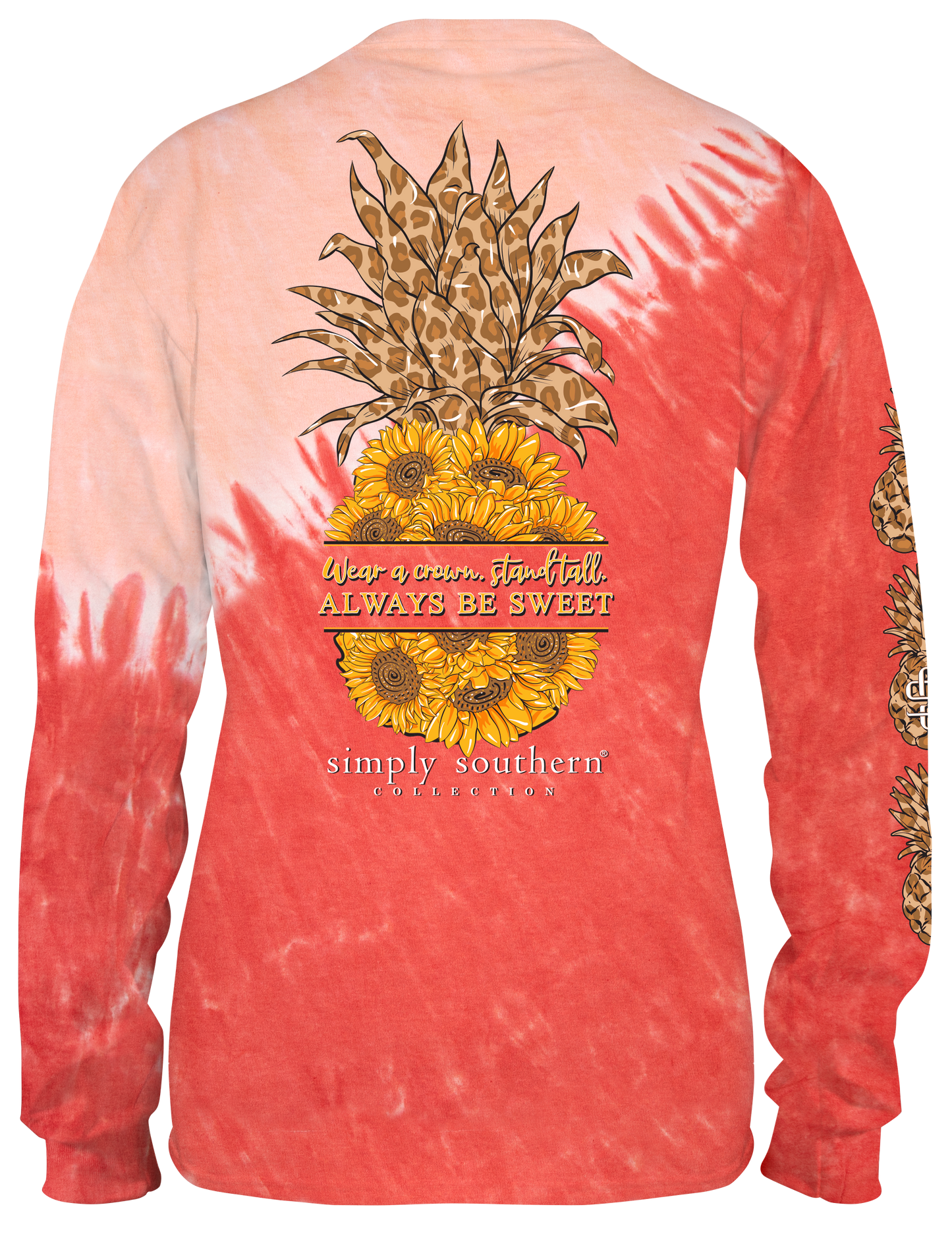"Wear A Crown..." Tie Dye Long Sleeve Shirt