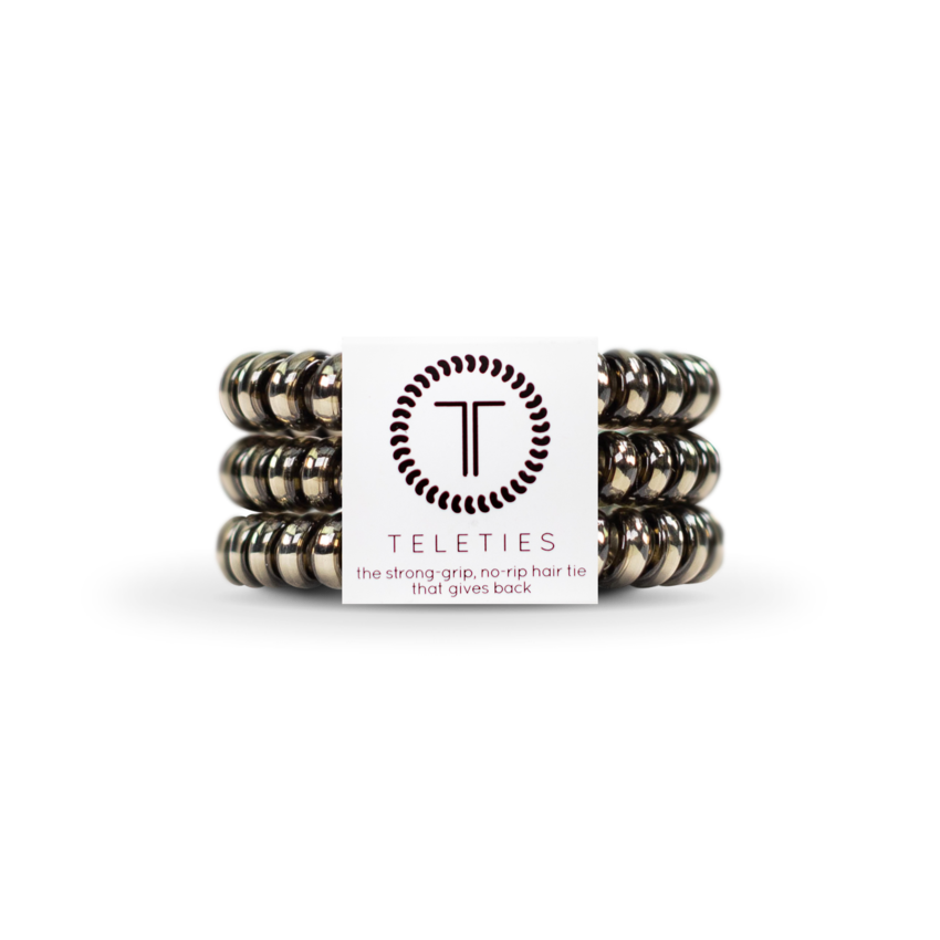Small Moondust Gunmetal Hair Ties