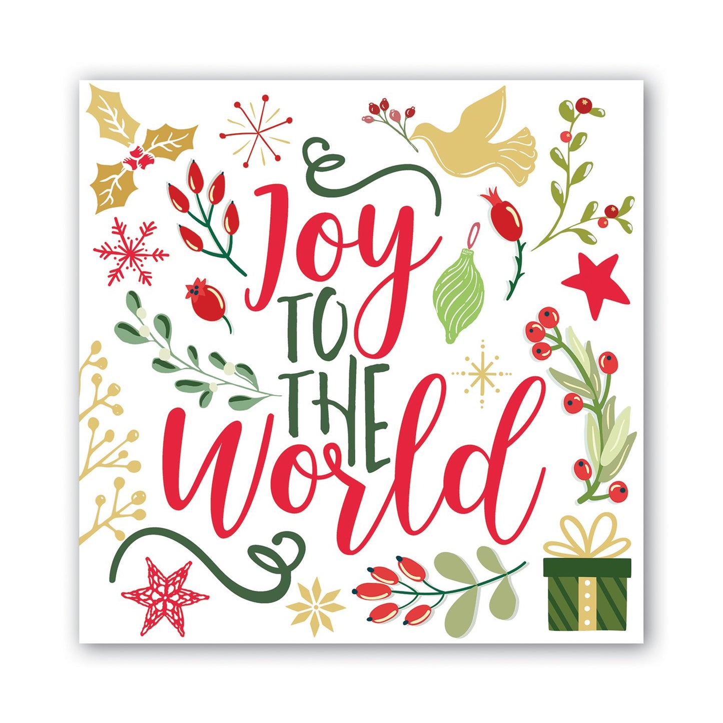 Joy to the World Luncheon Napkins