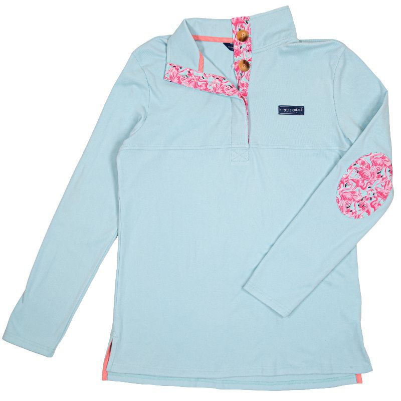 Button Pullover - Flamingo