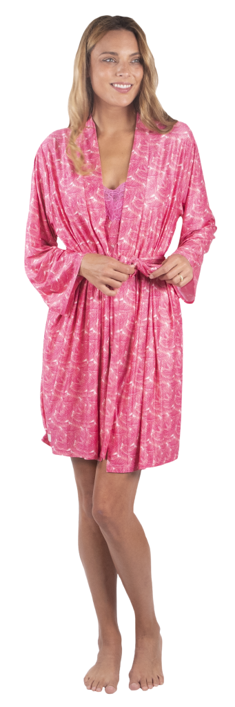 Pajama Robe Set - Palm Pink