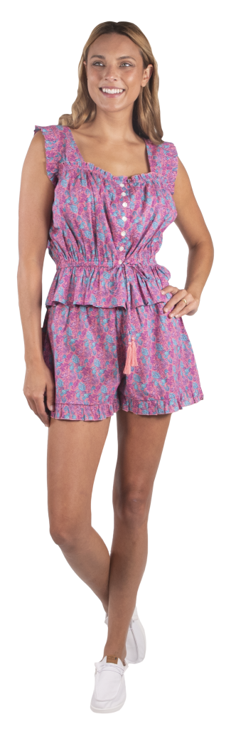 Smocked Blouse - Seahorse