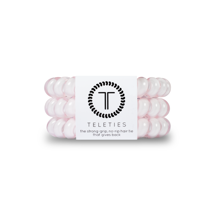 Large Rose Water Pink Hair Ties