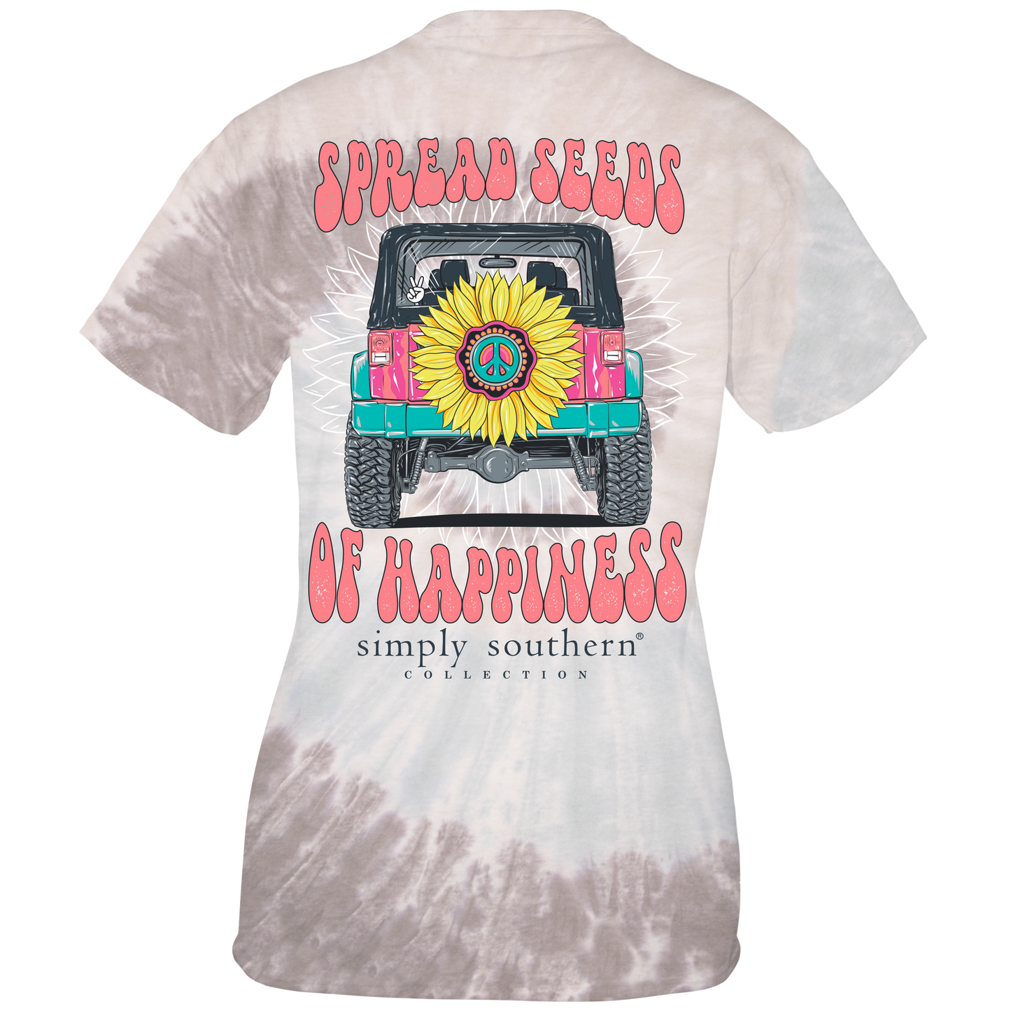 "Spread Seeds of Happiness" Tie Dye Shirt