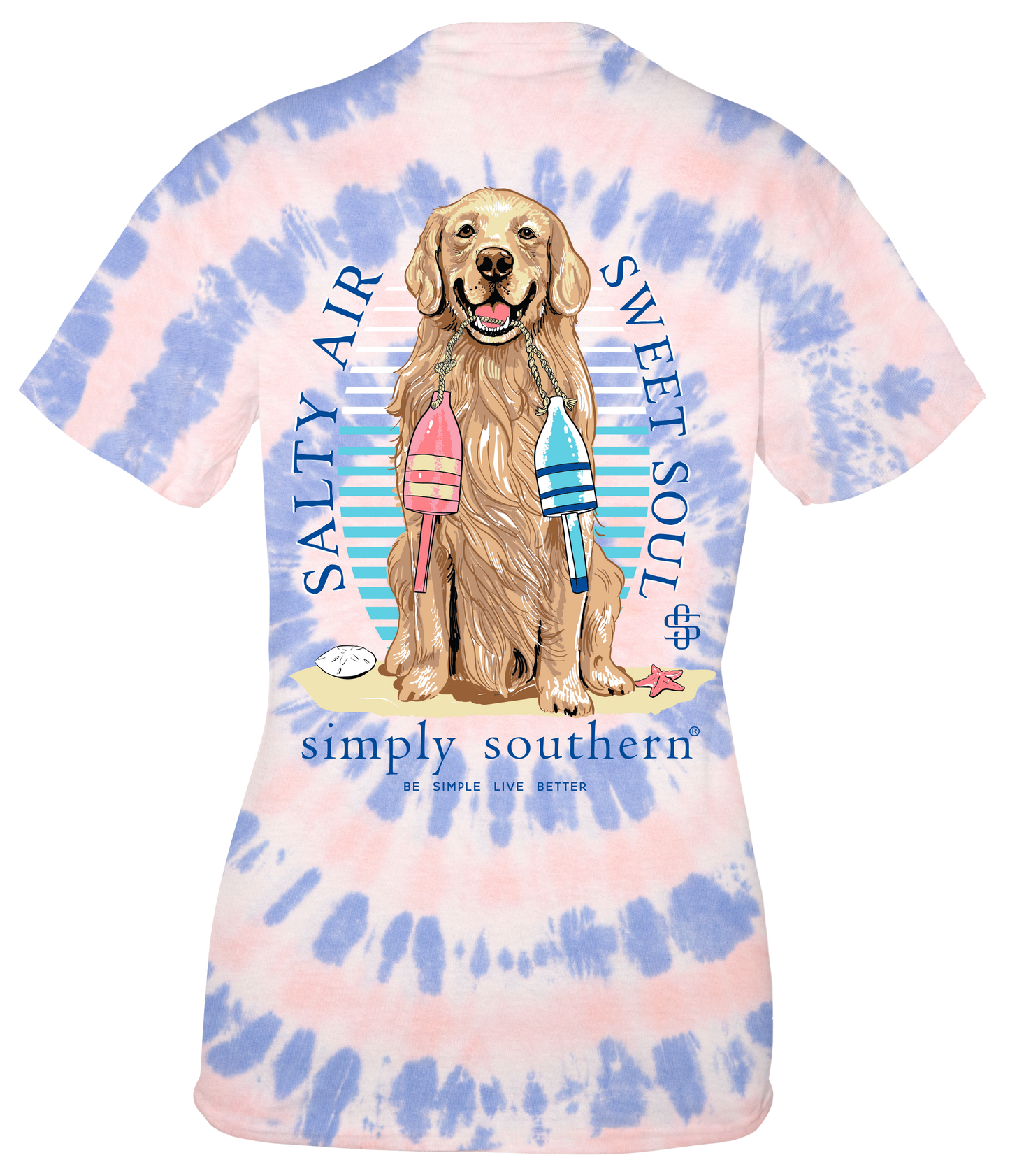 "Salty Air Sweet Soul" Tie Dye Shirt