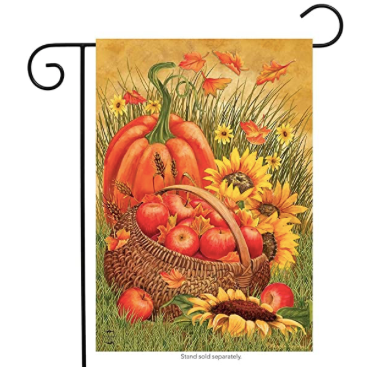 Pumpkins and Apples Garden Flag