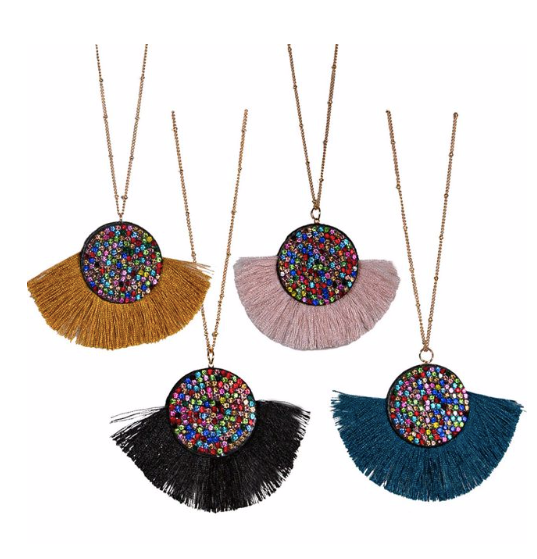 Jewel Fan Necklace