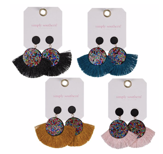 Jewel Fan Earrings