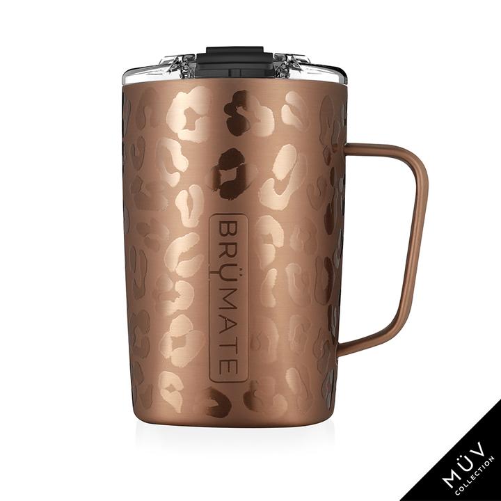 Toddy 16oz Insulated Coffee Mug - Gold Leopard