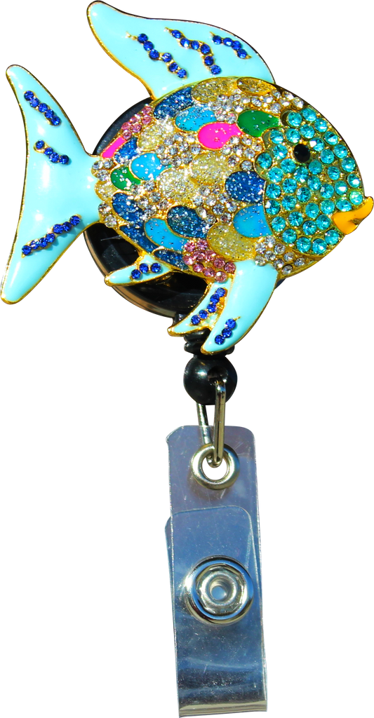 Fish Sparkle And Shine Badge Reel