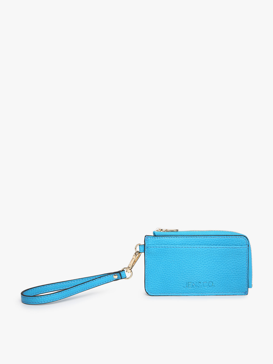 WL2081 Annalise Wallet w/ Cardholders & Zip Compartment: Sky Blue