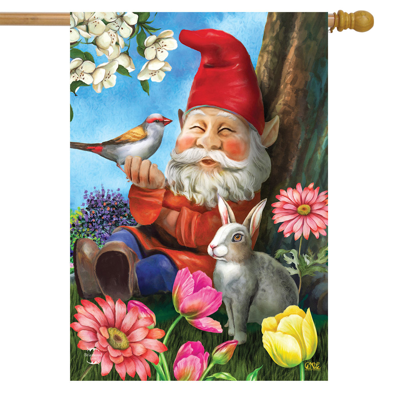 Garden Gnome House Flag
