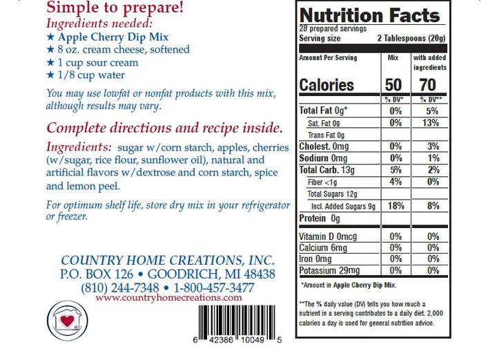 Apple Cherry Dip Mix