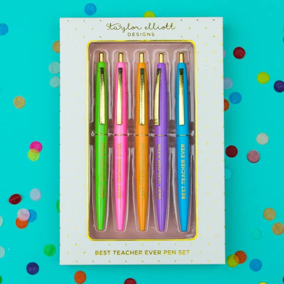 Best Teacher Ever Pen Set in Gift Box