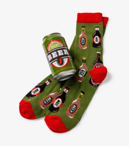 Beer Bottles Men's Beer Can Socks