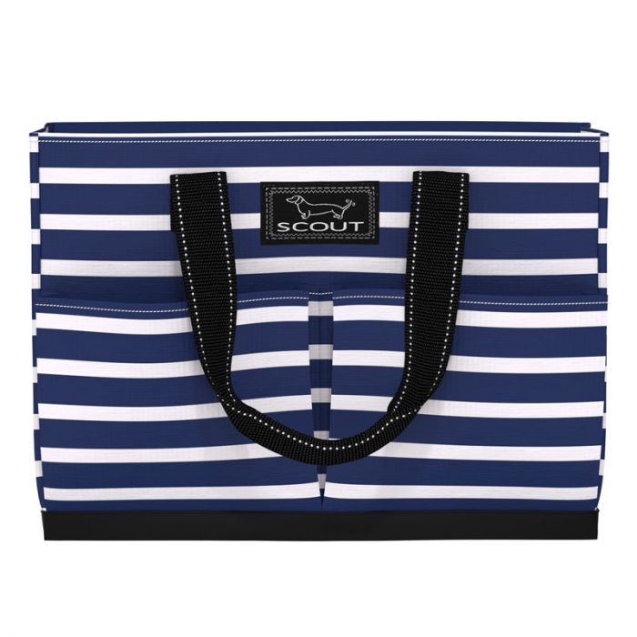 Uptown Girl Pocket Tote Bag (Nantucket Navy)