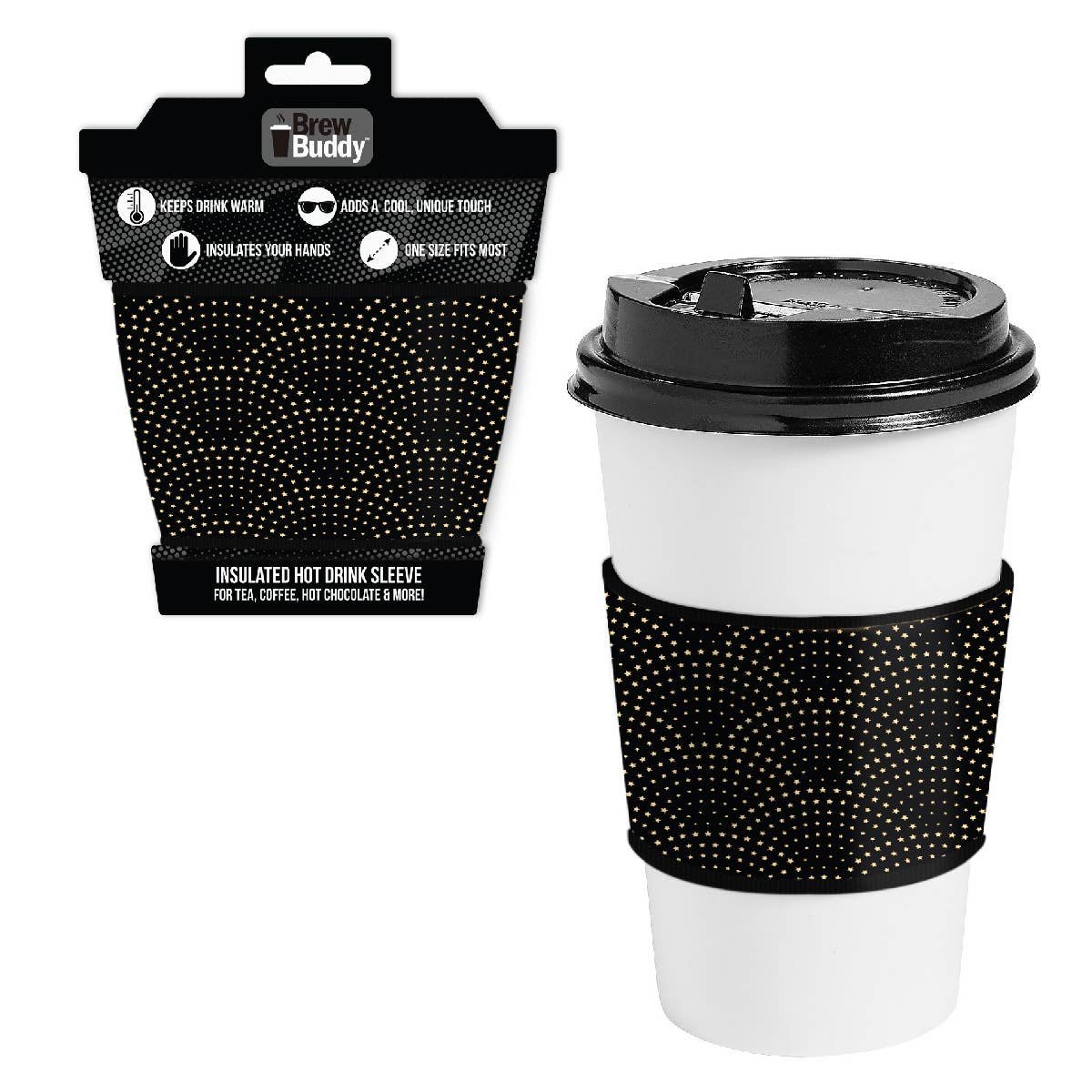 Brew Buddy Coffee + Hot Chocolate Sleeve | Starry Night