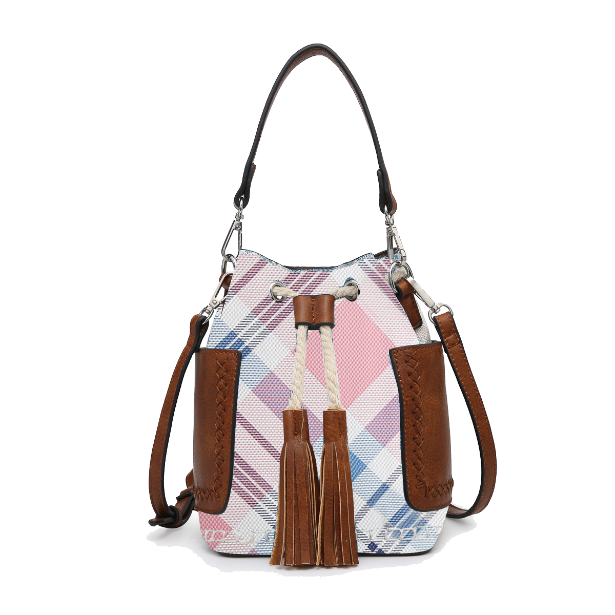 Mini Bucket Bag (Plaid)