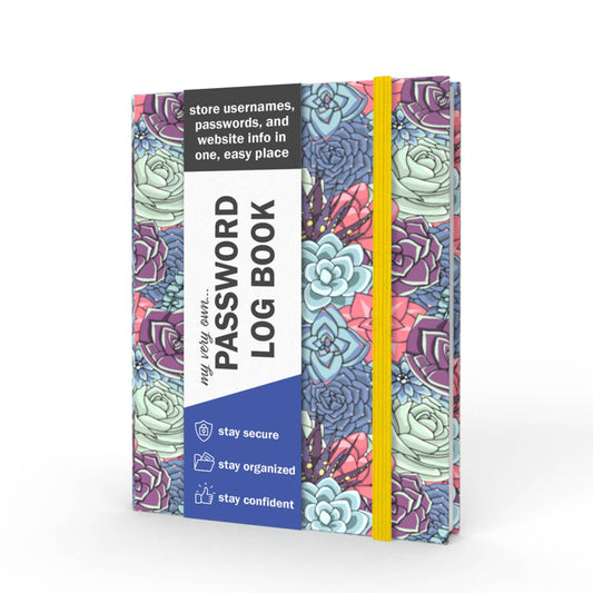 New! Password + Username Log Book |  Succulents