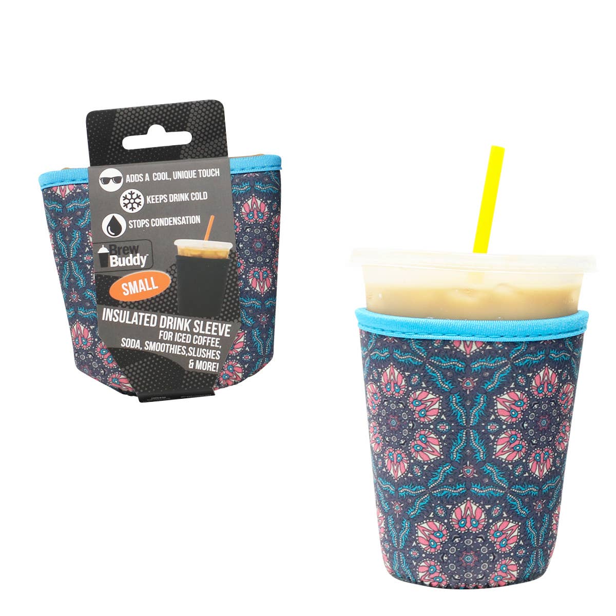 Brew Buddy Insulated Iced Coffee Sleeve - Boho (Small)