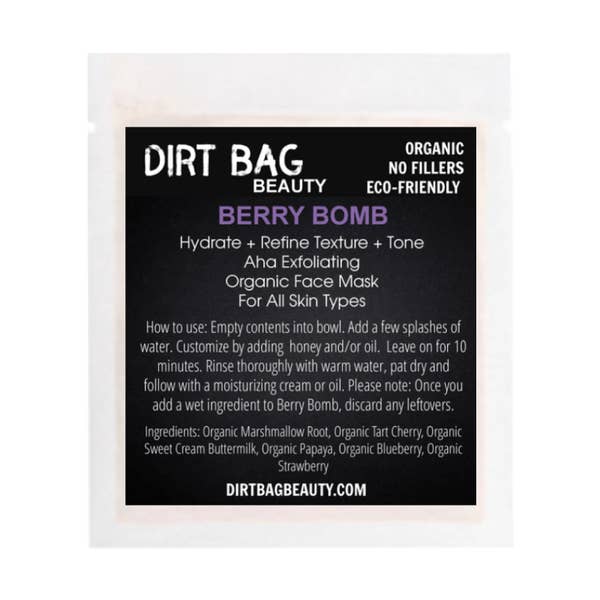 Organic Face Mask - Berry Bomb