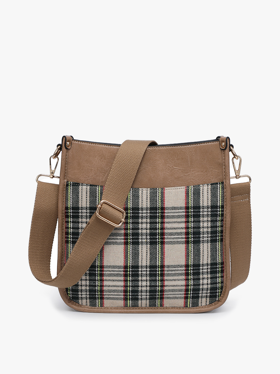 Posie Plaid Crossbody w/ Removable Strap