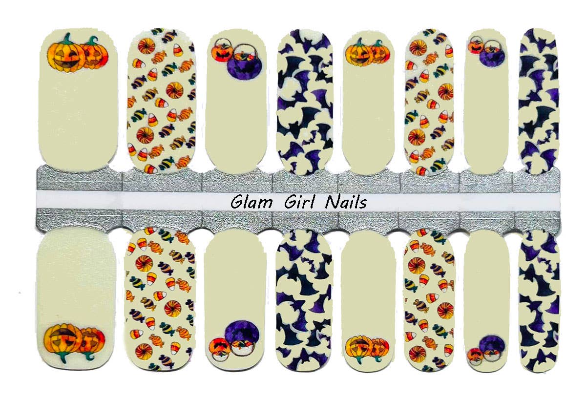 Glow In The Dark Halloween Nail Wraps