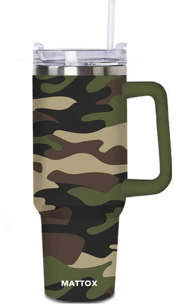 Camo Print Tumbler Cup for Men