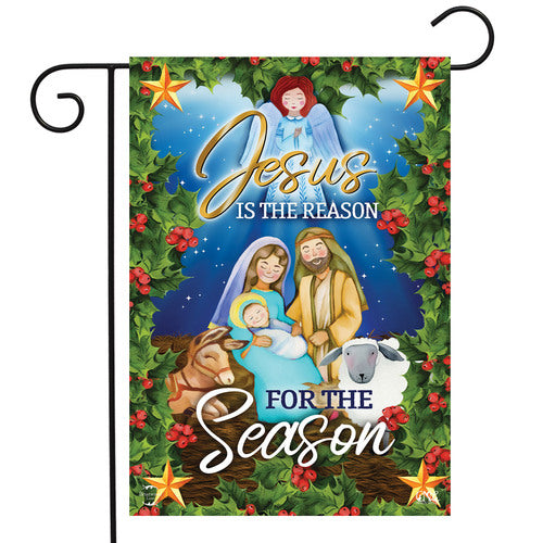 Jesus Is The Reason Christmas Garden Flag