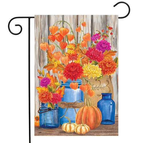 Fall Mason Jars Garden Flag