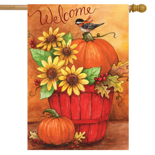 Autumn Bushel House Flag