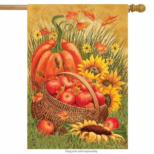 Pumpkins and Apples House Flag