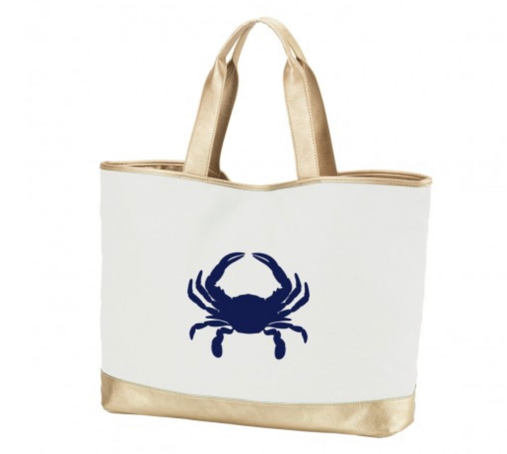 Crab Creme Cabana Tote
