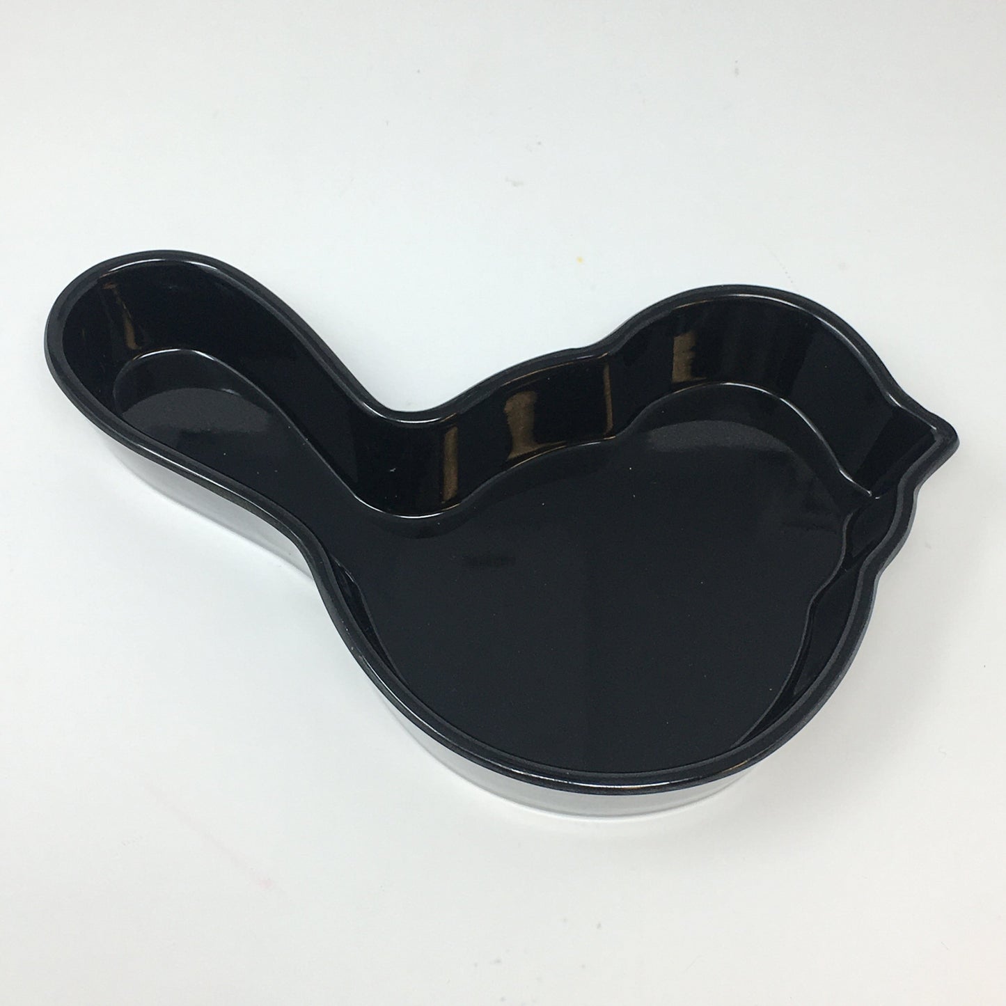 Melamine Black Bird Dish