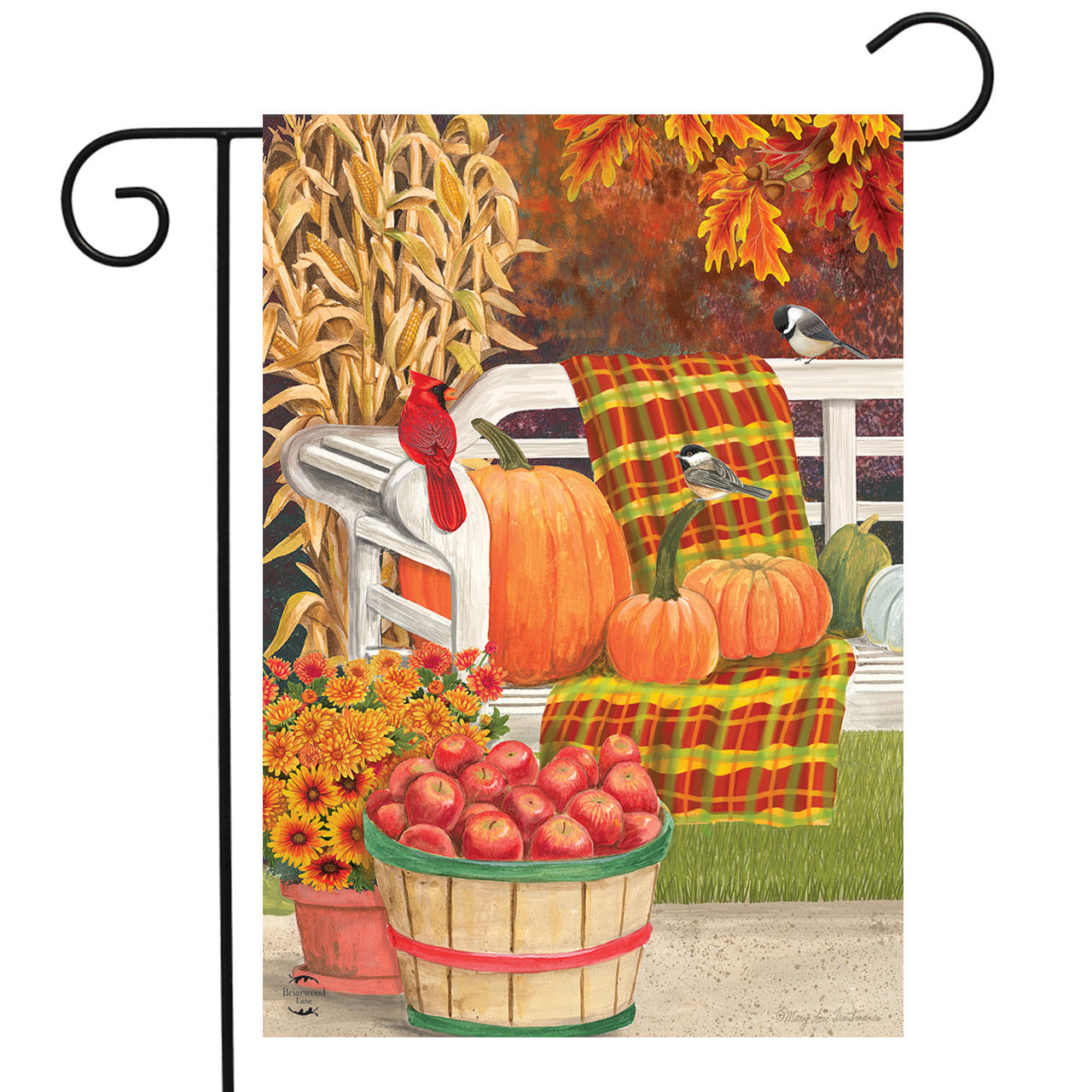 Autumn Picnic Garden Flag