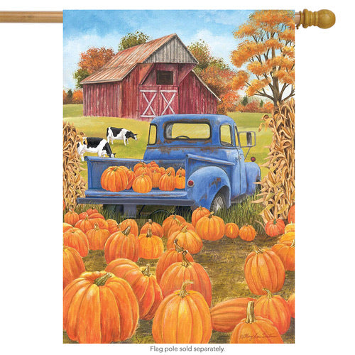 Pumpkin Patch Pickup House Flag
