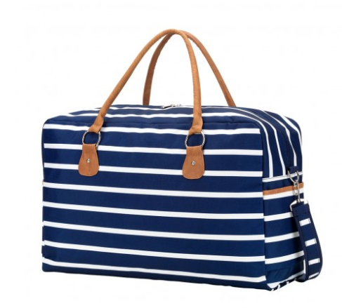 Navy Stripe Travel Bag
