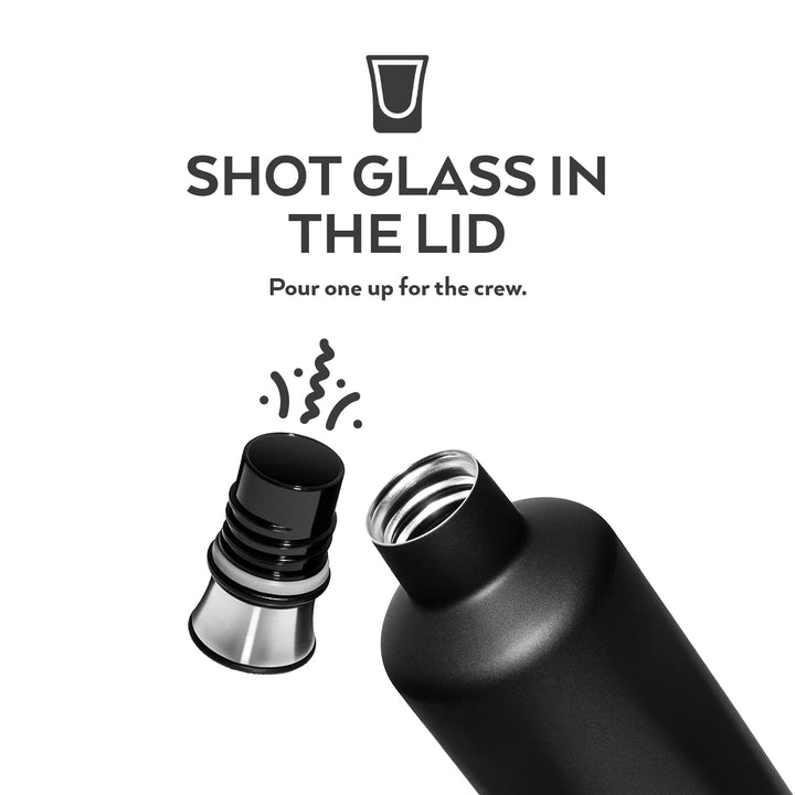 Rehydration Bottle 25oz - Black Stainless