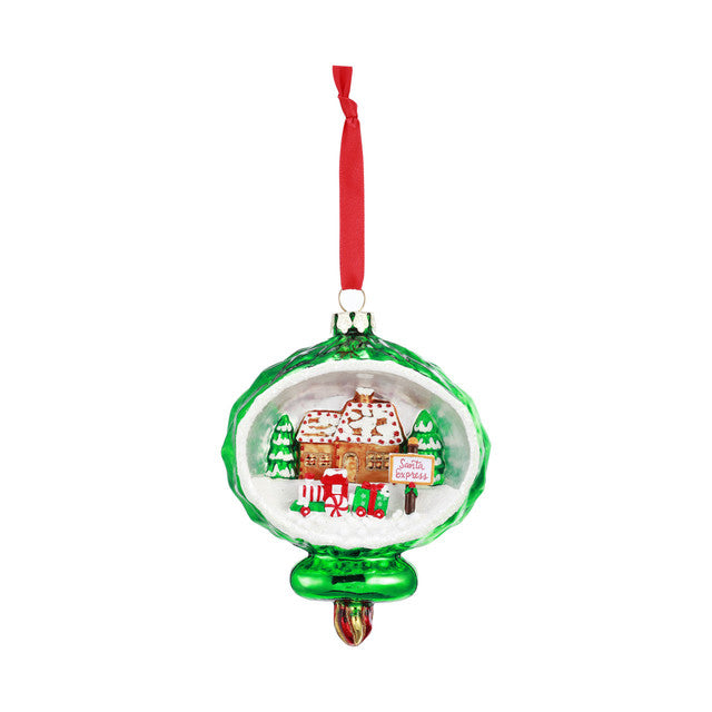 Santa Express Diorama Ornament
