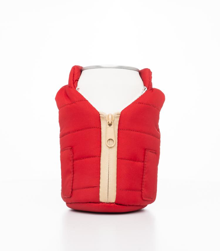 Merlot and Tan Beverage Vest