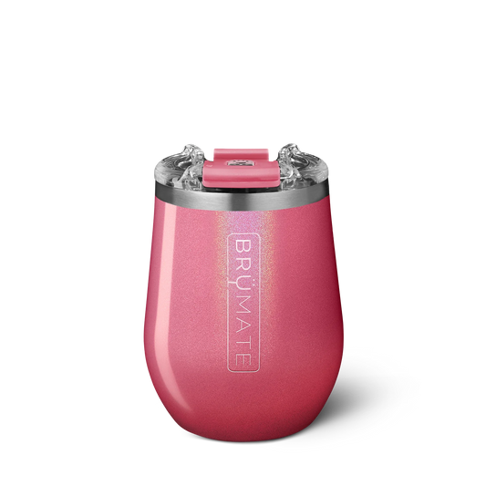Uncork'd XL 14oz Wine Tumbler - Gitter Pink