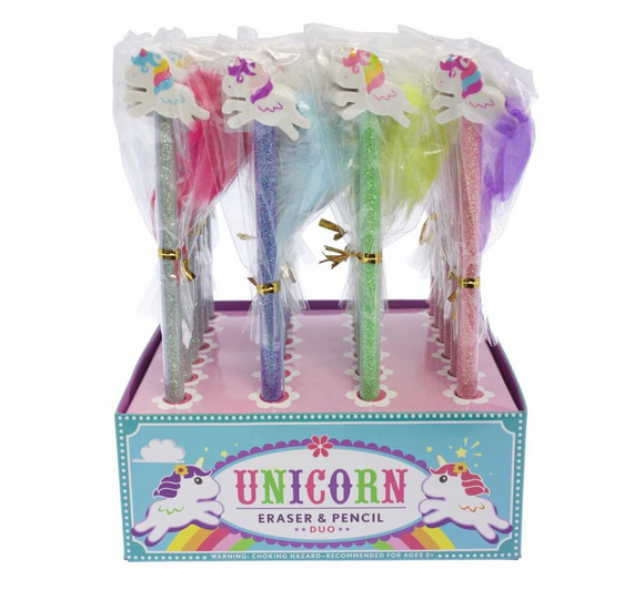 Unicorn Eraser & Pencil