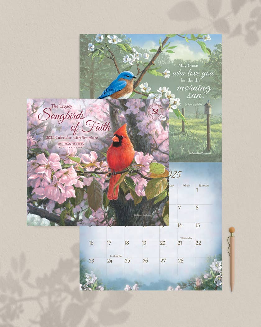 Songbirds of Faith 2025 Wall Calendar