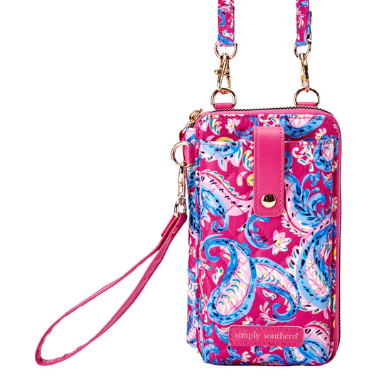 Quilted Snap Crossbody - Paisley